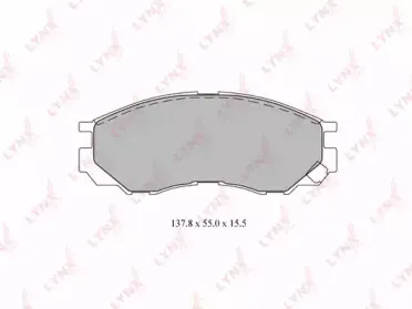 BD-5520 LYNXauto Комплект тормозных колодок, дисковый тормоз