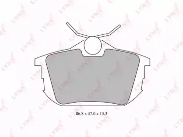 BD-5523 LYNXauto Комплект тормозных колодок, дисковый тормоз