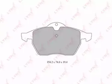 BD-5914 LYNXauto Комплект тормозных колодок, дисковый тормоз