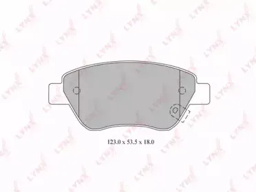 BD-5916 LYNXauto Комплект тормозных колодок, дисковый тормоз