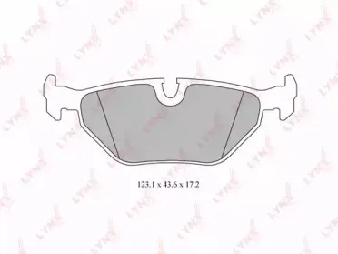 BD-6501 LYNXauto Комплект тормозных колодок, дисковый тормоз