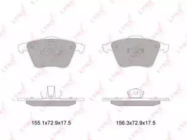 BD-7819 LYNXauto Комплект тормозных колодок, дисковый тормоз