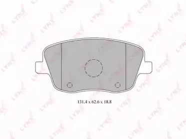 BD-8015 LYNXauto Комплект тормозных колодок, дисковый тормоз