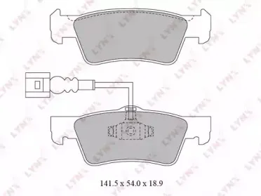 BD-8034 LYNXauto Комплект тормозных колодок, дисковый тормоз