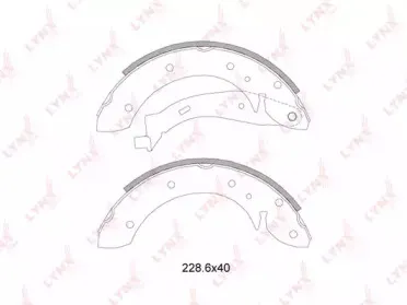 BS-2200 LYNXauto Комплект тормозных колодок