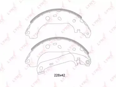 BS-3004 LYNXauto Комплект тормозных колодок