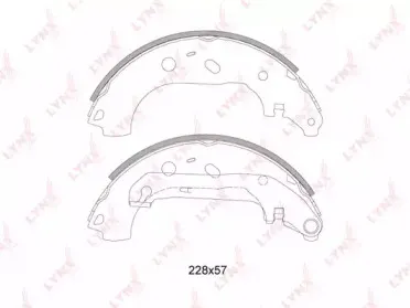BS-3005 LYNXauto Комплект тормозных колодок