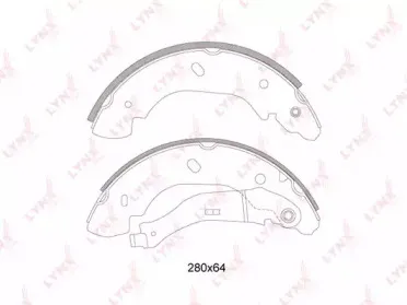 BS-3006 LYNXauto Комплект тормозных колодок