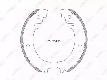 BS-4602 LYNXauto Комплект тормозных колодок