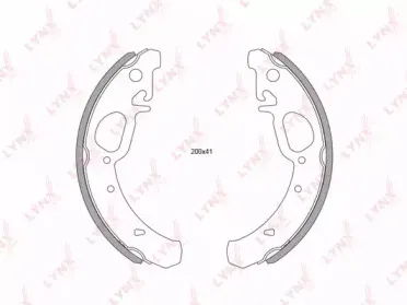 BS-4603 LYNXauto Комплект тормозных колодок