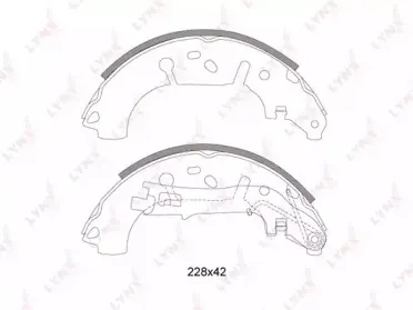 BS-5900 LYNXauto Комплект тормозных колодок