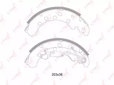 BS-5901 LYNXauto Комплект тормозных колодок