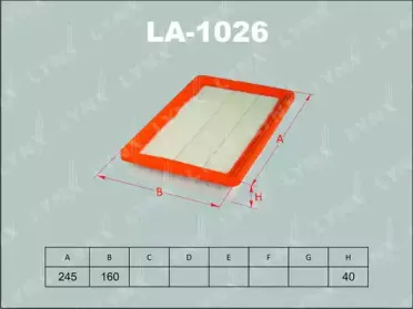 LA-1026 LYNXauto Воздушный фильтр