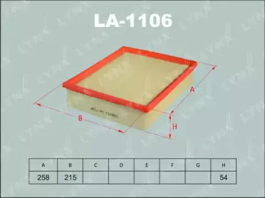 LA-1106 LYNXauto Воздушный фильтр
