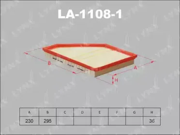 LA-1108-1 LYNXauto Воздушный фильтр
