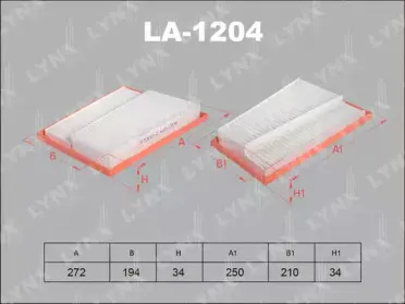 LA-1204 LYNXauto Воздушный фильтр