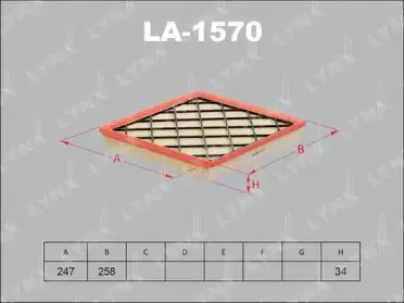 LA-1570 LYNXauto Воздушный фильтр