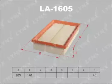 LA-1605 LYNXauto Воздушный фильтр