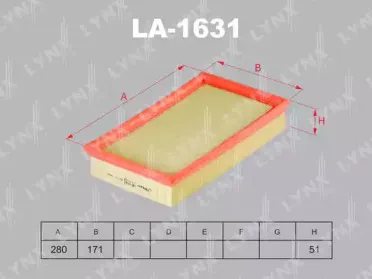 LA-1631 LYNXauto Воздушный фильтр