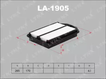 LA-1905 LYNXauto Воздушный фильтр