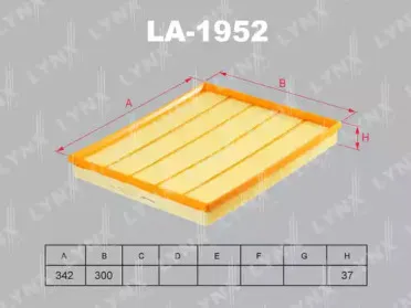 LA-1952 LYNXauto Воздушный фильтр