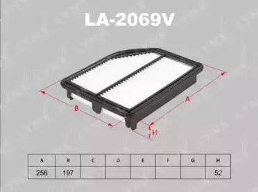 LA2069V LYNXauto Воздушный фильтр