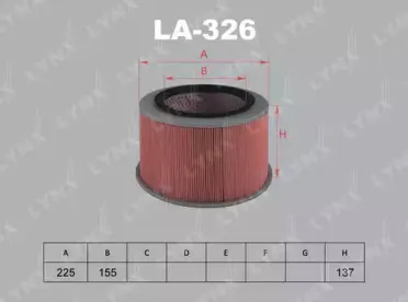 LA-326 LYNXauto Воздушный фильтр