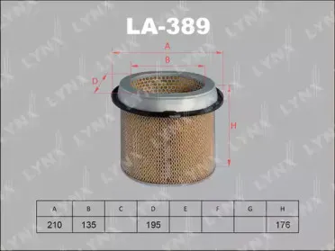 LA-389 LYNXauto Воздушный фильтр