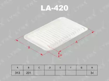 LA-420 LYNXauto Воздушный фильтр