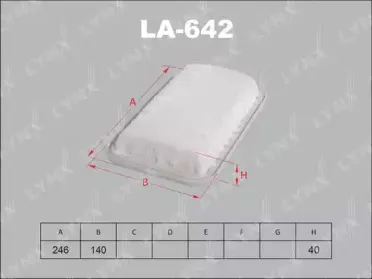LA-642 LYNXauto Воздушный фильтр