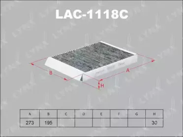 LAC-1118C LYNXauto Фильтр, воздух во внутренном пространстве