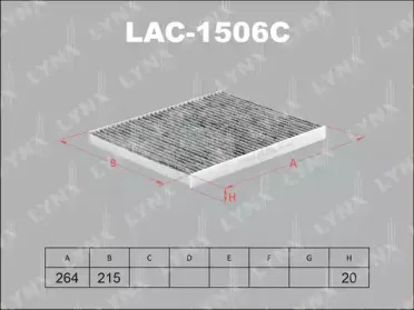 LAC-1506C LYNXauto Фильтр, воздух во внутренном пространстве