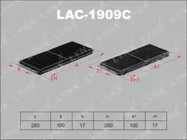 LAC-1909C LYNXauto Фильтр, воздух во внутренном пространстве