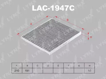 LAC-1947C LYNXauto Фильтр, воздух во внутренном пространстве