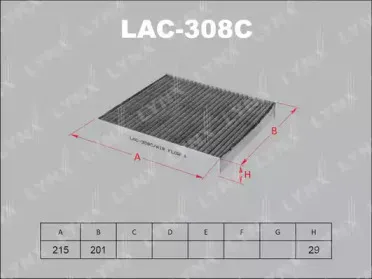 LAC-308C LYNXauto Фильтр, воздух во внутренном пространстве