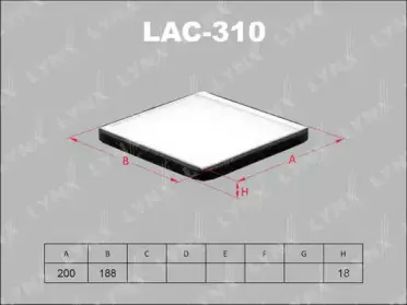 LAC-310 LYNXauto Фильтр, воздух во внутренном пространстве