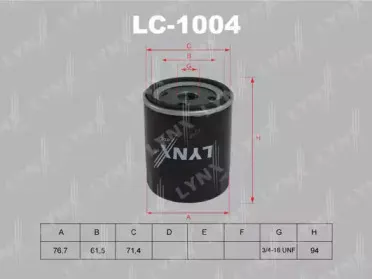 LC-1004 LYNXauto Масляный фильтр