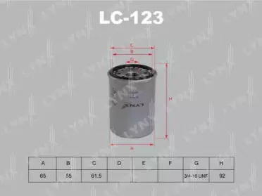 LC-123 LYNXauto Масляный фильтр