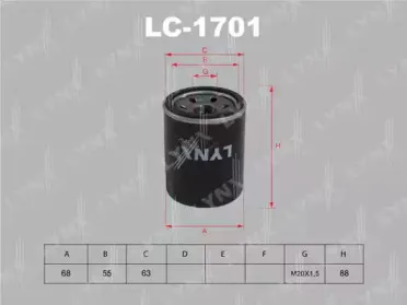 LC-1701 LYNXauto Масляный фильтр