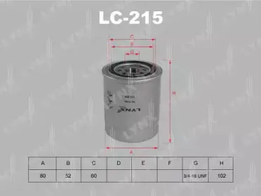 LC-215 LYNXauto Масляный фильтр