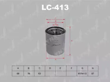 LC-413 LYNXauto Масляный фильтр