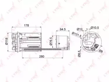 LF-1004M LYNXauto Топливный фильтр