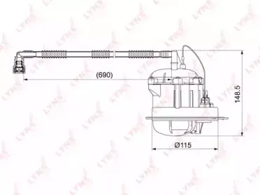 LF-1065M LYNXauto Топливный фильтр