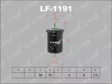 LF-1191 LYNXauto Топливный фильтр