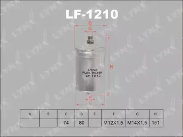 LF-1210 LYNXauto Топливный фильтр