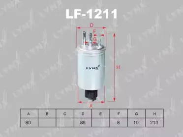 LF-1211 LYNXauto Топливный фильтр