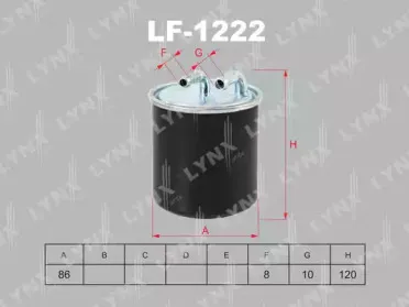 LF-1222 LYNXauto Топливный фильтр