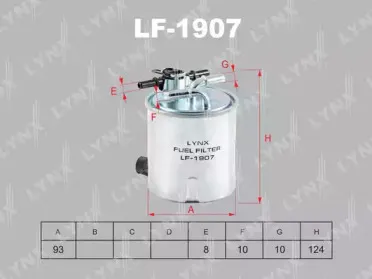 LF-1907 LYNXauto Топливный фильтр