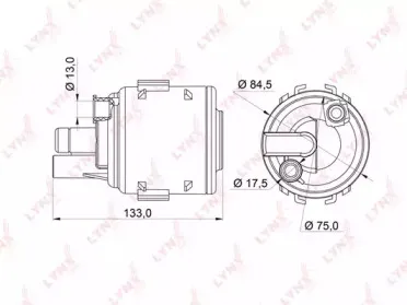 LF-245M LYNXauto Топливный фильтр