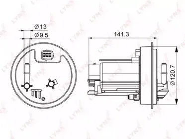 LF-247M LYNXauto Топливный фильтр